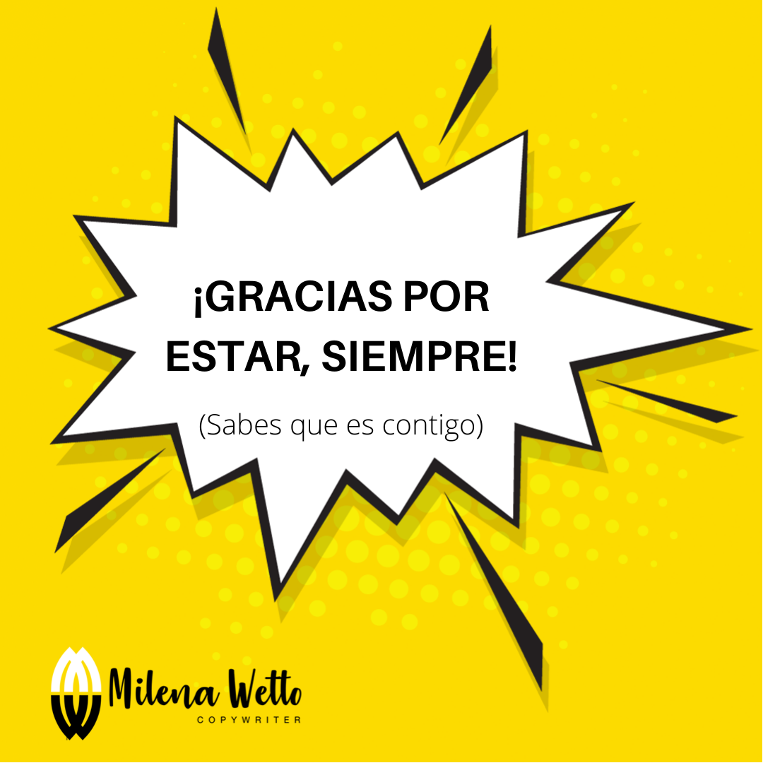 GRACIAS POR ESTAR Gracias